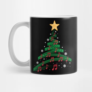 Music Notes Christmas Tree Mug